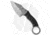 Borka Tools SRambit Katana Style Wrap 3 Fixed Blade Knife, 3.00in, Bohler M390 Stainless Steel, Clip Point Blade, Cord, Black Handle, Black/Gray, 7.375 inch, BHQ-32007