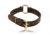 Boston Leather 1 Split Ring K-9 Collars, Nickel Buckle, Brown, 8350-1-12