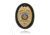 Oval Badge Holder, Hook And Loop Closure