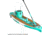 Bote HD 12 ft Cypress Paddle Board, Full Trax, 120HD22FT-GS