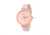 Boum Perle Leather-Band Watch, Rose Gold/Light Pink, BOUBM5105