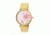 Boum Mademoiselle Floral-Dial Watch, Gold/Yellow, Standard BOUBM3003