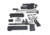Bowden Tactical AR-15 Pistol Build Kit, 5.56, 10.5in Barrel, 10in Handguard, Flash Hider, Black, J27110