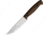 BPS Knives Adventurer Camping Fixed Blade Kniffe, 10.13in Overall, 5.25in, Satin Scandi Grind 1066 Carbon Steel Blade, Walnut Handle, Leather Sheath, ADVENTURERCSHF
