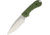 Bradford Knives Guardian 3 Toxic, Green/Black Fixed Blade Knife, 6.75in Overall, 3.25in Stonewash N690 SS Drop Point, Textured G10 Handle, Green/ Black Handle, Brown Leather, Black, 3FE-010-N690