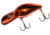 Brads Wiggler Crankbait, Floating/Sinking, Dark Metallic Copper with Red Eyes, 3in, 3/8oz, BW-75
