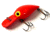 Brads Wiggler Crankbait, Floating/Sinking, Fluorescent Red, 3in, 3/8oz, BW-05