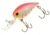 Brads Wiggler Crankbait, Floating/Sinking, Luminous White Glows Blue with Red Herringbone, 3in, 3/8oz, BW-115