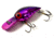 Brads Wiggler Crankbait, Floating/Sinking, Metallic Cerise with Purple Herringbone, 3in, 3/8oz, BW-29