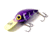 Brads Wiggler Crankbait, Floating/Sinking, Metallic Purple with Chartreuse Bill, 3in, 3/8oz, BW-43