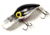 Brads Wiggler Crankbait, Floating/Sinking, Metallic Silver/Black with a Red Belly, 3in, 3/8oz, BW-03