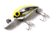 Brads Wiggler Crankbait, Floating/Sinking, Metallic Silver with Chartreuse Herringbone, 3in, 3/8oz, BW-26