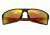 Breed Centaurus Sunglasses, Gun Metal Titanium Frame, Red Lens BSG021DR