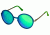 Breed Corvus Sunglasses, Blue Titanium Frame, Green Lens BSG025BL