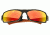 Breed Cosmos Sunglasses, Black Titanium Frame, Red-Yellow Lens BSG013BK