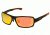 Breed Cosmos Sunglasses, Black Titanium Frame, Red-Yellow Lens BSG013BK