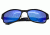 Breed Hydra Sunglasses, Black Titanium Frame, Blue-Gradient Lens BSG022BK