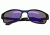 Breed Hydra Sunglasses, Blue Titanium Frame, Purple-Blue Lens BSG022BL