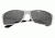 Breed Kaskade Sunglasses, Silver Titanium Frame, Black Lens BSG016SR