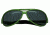 Breed Langston Sunglasses, Green Titanium Frame, Black Lens BSG012GN