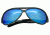 Breed Langston Sunglasses, Silver Titanium Frame, Blue Lens BSG012SR