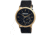 Breed Maxwell Mens Watch, Black Leather Band, Gold Bezel, Black Analog Dial, Gold Hand BRD4104