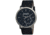 Breed Maxwell Mens Watch, Black Leather Band, Grey Bezel, Black Analog Dial, Silver Hand BRD4102
