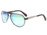 Breed Octans Sunglasses, Gunmetal Titanium, Green Lens BSG028ST