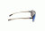 Sunglasses Atmosphere 004BK, Black Titanium Frame, Blue Mirror Lens
