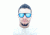 Sunglasses Atmosphere 004BK, Black Titanium Frame, Blue Mirror Lens