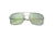 Breed Sunglasses Draco Sunglasses, Silver / Blue-Green BSG047SL