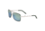 Breed Sunglasses Draco Sunglasses, Silver / Blue-Green BSG047SL