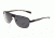 Sunglasses Hardwell 007BN, Brown Titanium Frame, Black Lens