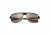 Sunglasses Hardwell 007GM, Gunmetal Titanium Frame, Silver/Gold Mirror Lens