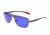 Sunglasses Hardwell 007SR, Silver Titanium Frame, Purple Mirror Lens