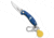 Brighten Blades Brighten Blades DREAM Keychain Frame Lock Knife Blue Aluminum 1.7" Satin, Blue, Stainless Steel, adult, BHQ-138653