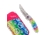 Brighten Blades Peace Folding Knife w/ Case, 2.56in, 8Cr13MoV Stainless Steel, Clip Point, Multi, BB-109