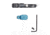 Briley EZ Bolt Release Lever for Benelli/Franchi w/ Anodized Paddle/Latch for M1, M2, M4, Super Sport, Black/Blue, TSPA-15BLUL