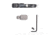 Briley EZ Bolt Release Lever for Benelli/Franchi w/ Anodized Paddle/Latch for M1, M2, M4, Super Sport, Grey, TSPA-15GRYL