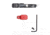 Briley EZ Bolt Release Lever for Benelli/Franchi w/ Anodized Paddle/Latch for M1, M2, M4, Super Sport, Red, TSPA-15REDL