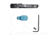 Briley EZ Bolt Release Lever for Benelli/Franchi w/ Anodized Paddle/Latch for SBE I, SBE II, Black/Blue, TSPA-15BLUL3.5