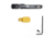Briley EZ Bolt Release Lever for Benelli/Franchi w/ Anodized Paddle/Latch for SBE I, SBE II, Black/Gold, TSPA-15GLDL3.5