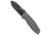 BRNLY SQD-2 Folding Knife, 2.875in, Bohler M390 Stainless Steel, Spear Point Blade, Titanium, Gray Handle, Gray/Black, 7.00 inch, BHQ-178717