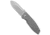 BRNLY SQD-2 Folding Knife, 2.875in, Bohler M390 Stainless Steel, Spear Point Blade, Titanium, Gray Handle, Gray/Gray, 7.00 inch, BHQ-138377