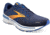 Brooks Adrenaline GTS 22 Running Shoes - Mens, Medium, Peacoat/Orange/White, 15.0, 1103661D458.150