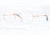Brooks Brothers BB1018 Single Vision Prescription Eyeglasses 1526-47 - Gold Frame, Demo Lens Lenses