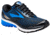 Brooks Ghost 10 Road Running Shoe - Men's-Ebony/Metallic Charcoal/Electric Blue-Narrow-10.5