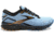 Brooks Ghost 15 Running Shoes - Womens, Medium, Light Blue/Black/Yellow, 10.0, 1203801B437.100