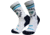 Brooks Ghost Crew Sock, White/Bluefish/Peacoat, L, 280495168.035