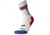 Brooks Ghost Crew Sock, White/Run USA, S, 280495107.025